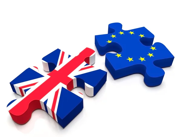 Brexit UE-Reino Unido — Fotografia de Stock