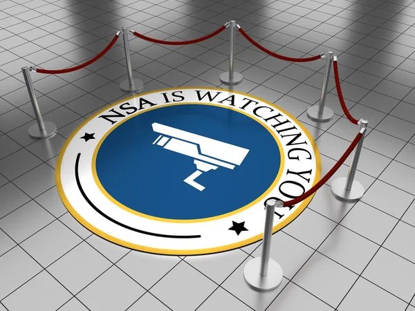 NSA mengawasimu. Stok Lukisan  
