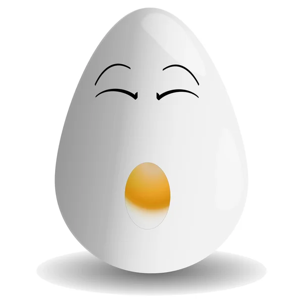 Яйце позіхає — стоковий вектор