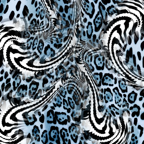 Textura de franjas de tela estampada leopardo para fondo —  Fotos de Stock