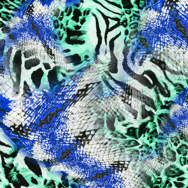 Texture de tissu imprimé rayures léopard pour fond — Photo