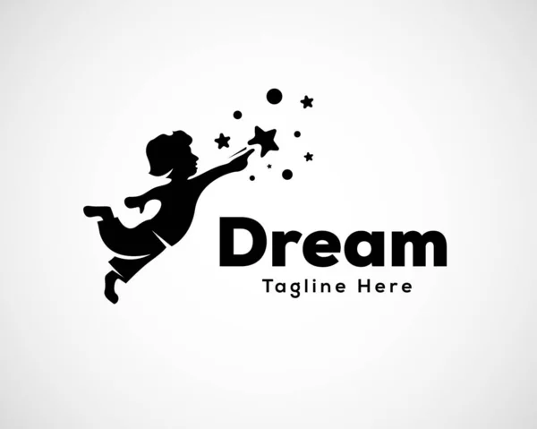 çocuk sıçraması yıldız logo tasarım şablonuna erişiyor