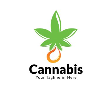 Bitkisel yağ kenevir logosu tasarımı ilham verici