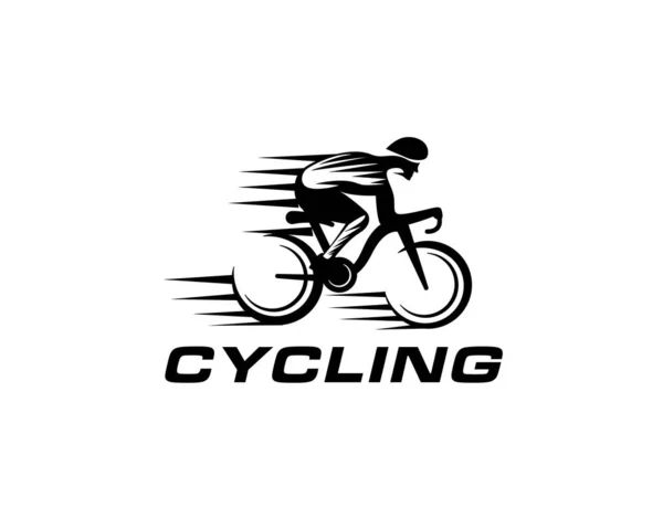 Fast Cyclisme Compétition Logo Design Inspiration — Image vectorielle
