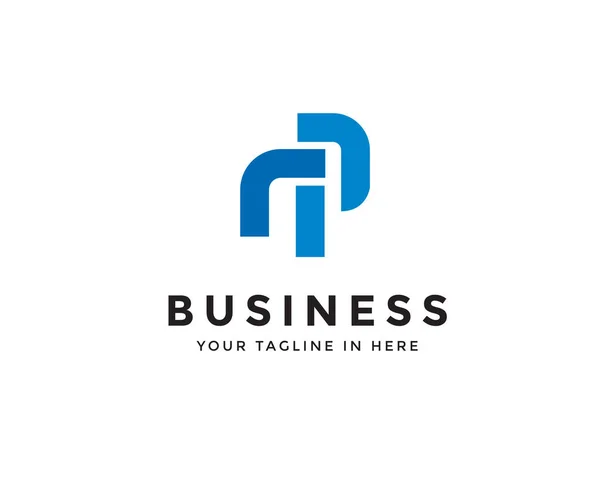 Синий Логотип Логотип Логотип Business — стоковый вектор