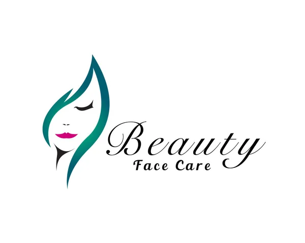 Mulheres Beleza Cuidados Logotipo Design Inspiração —  Vetores de Stock