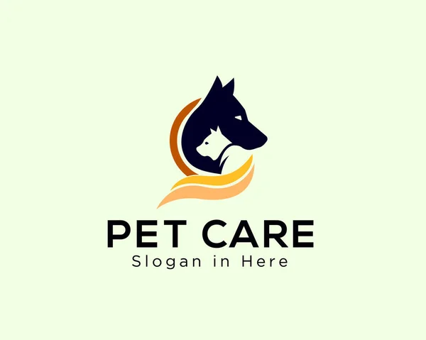Haustierpflege Logo Symbol Design Illustration — Stockvektor