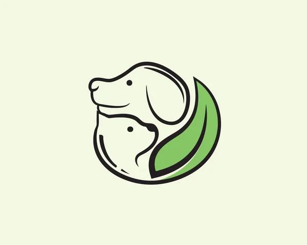 Φύση Κατοικίδιο Ζώο Λογότυπο Έμπνευση Σχεδιασμού — Διανυσματικό Αρχείο
