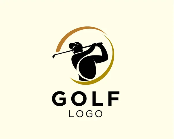 Golf logosu tasarım illüstrasyonu