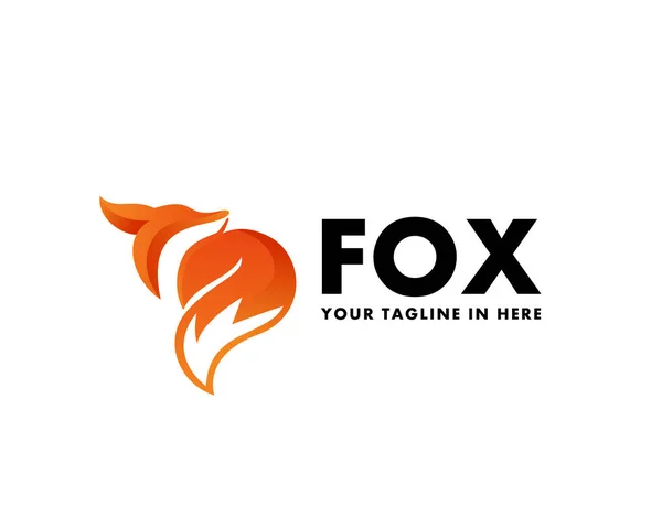 Diseño Del Logo Sleep Fox Art Inspiración — Archivo Imágenes Vectoriales