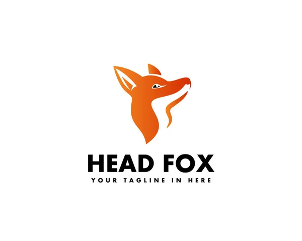 Head Fox Élégance Logo Design Inspiration — Image vectorielle