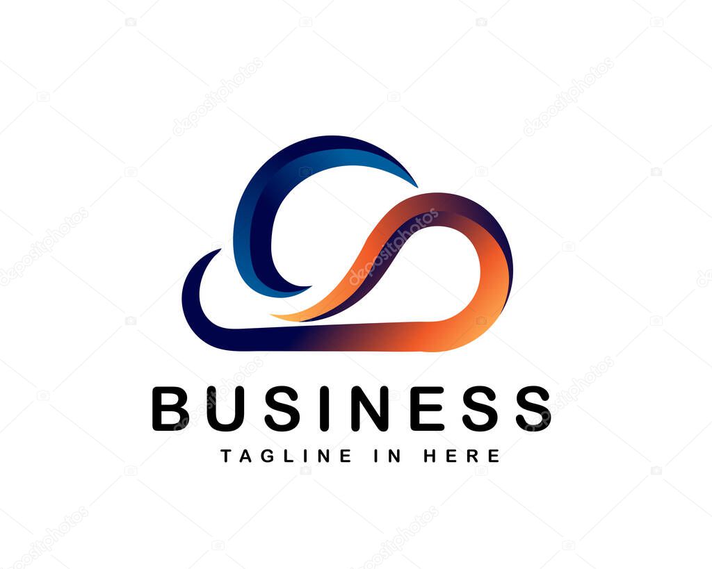 Cloud art logo design inspiration