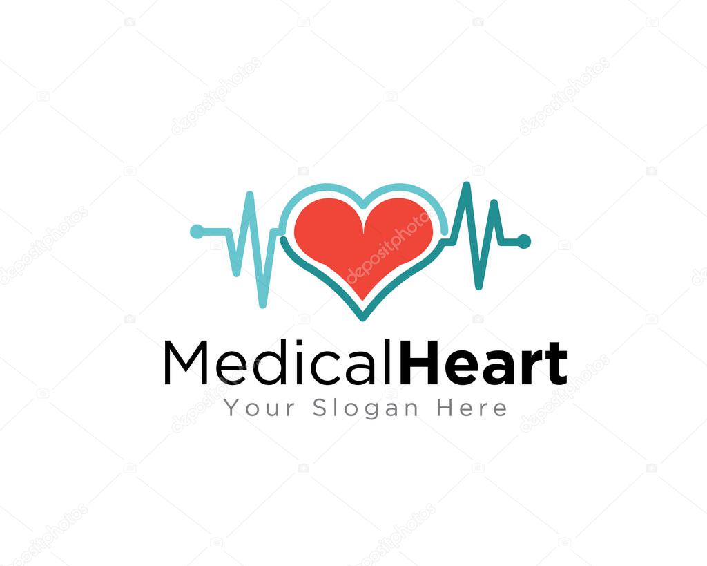 Impulse Heart medical logo design inspiration