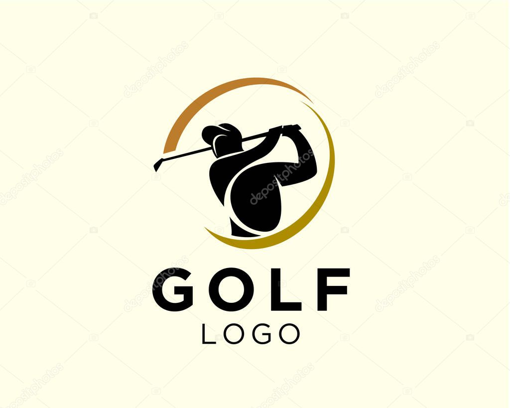 Golf logo symbol design illustration