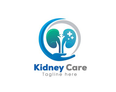 circle kidney health care logo, symbol, icon design template clipart