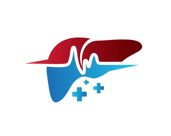 Karaciğer darbesi sağlık detektörü logosu tasarımı