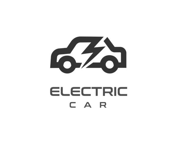Araba elektriği teknoloji hattı sanat logosu tasarım illüstrasyonu