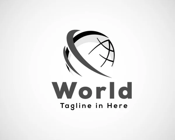 Yaratıcı Küre, dünya, dünya Kavramsal Logo sembolü Tasarım Şablonu