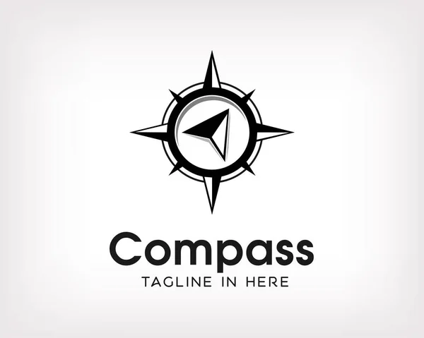 Abstract Arrow Compass Logo Symbol Design — Stock Vector