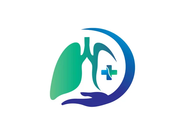 Basit akciğerler Tıbbi bakım logosu