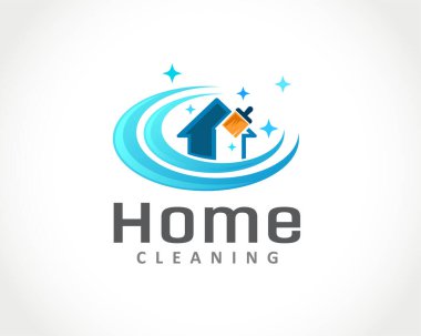 Vektör çizimi. logo tasarımı temizliği 