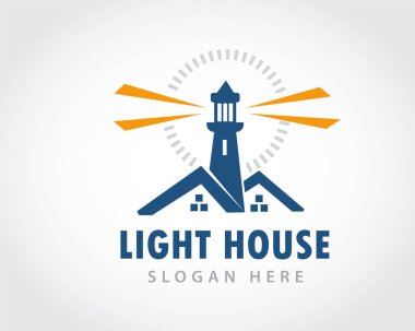 Vektör çizimi. logo tasarımı deniz feneri