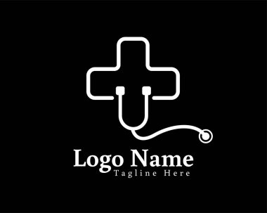 Vektör çizimi. ilaç logosu tasarımı