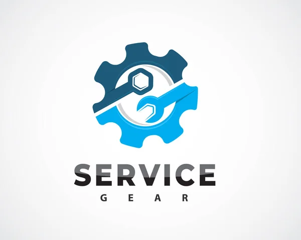 Vektör çizimi. logo tasarım araba servisi