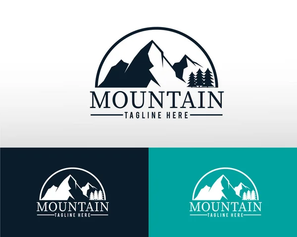 Vektör çizimi. dağ logosu tasarımı