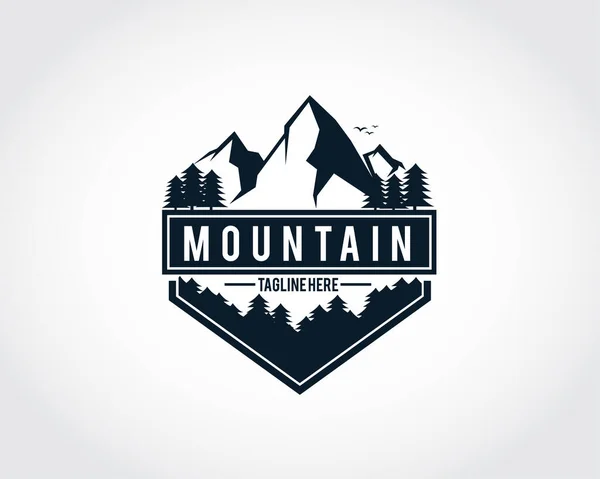 Vektör çizimi. dağ logosu tasarımı