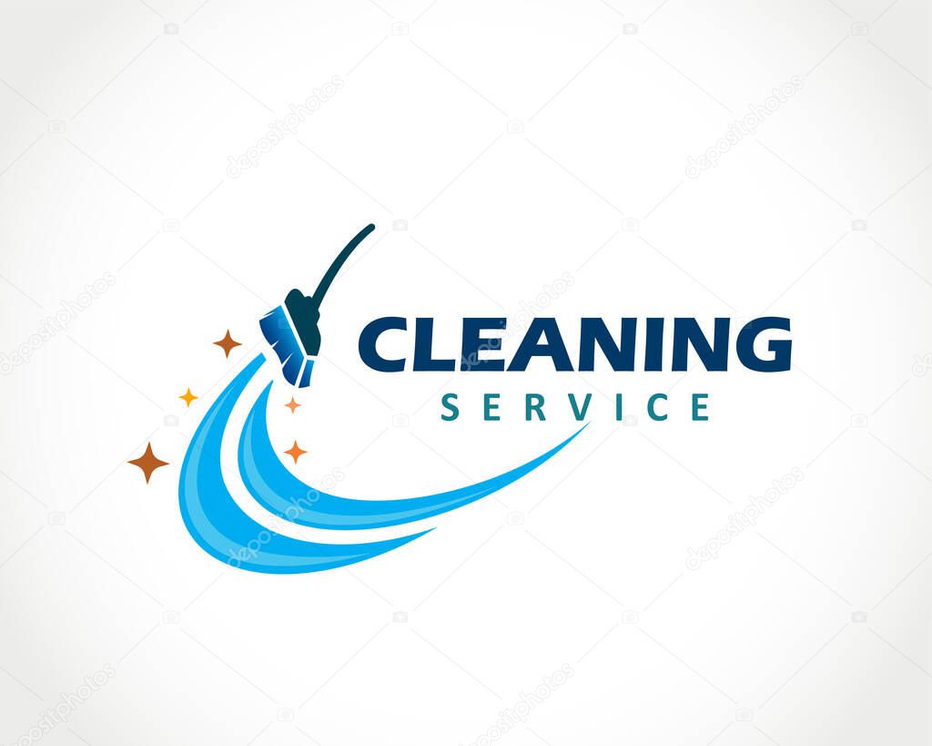 Vector illustration.  logo design cleaning
