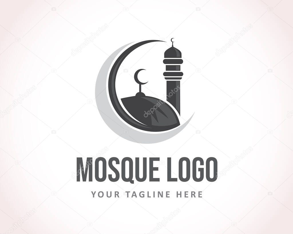vector illustration.  logo design mosque