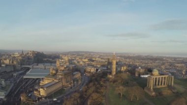 Anteni Calton Hill Edinburgh, İskoçya'da atış. Atış için Edinburgh kurulması mükemmel yapar