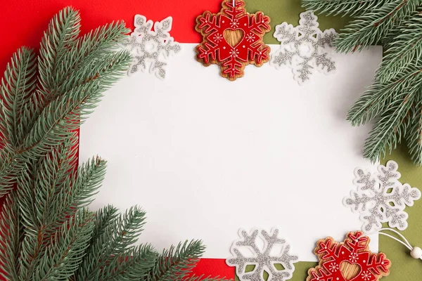 Festive Christmas Background Greeting Card — Stock Photo, Image