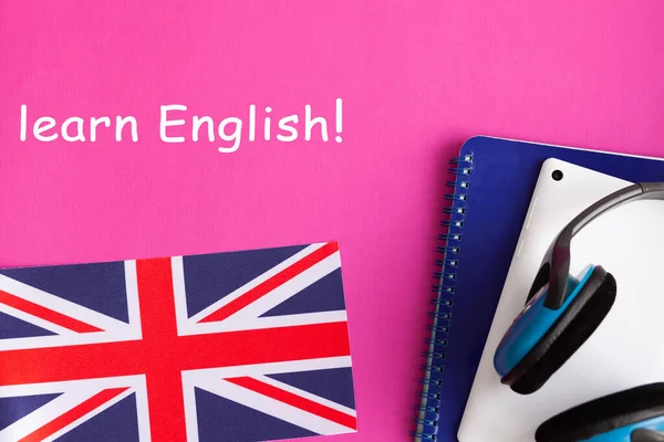 Anglický Jazyk Vzdělání Koncept Pozadí — Stock fotografie