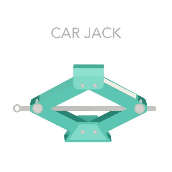 Car Jack ile vektör çizim. 