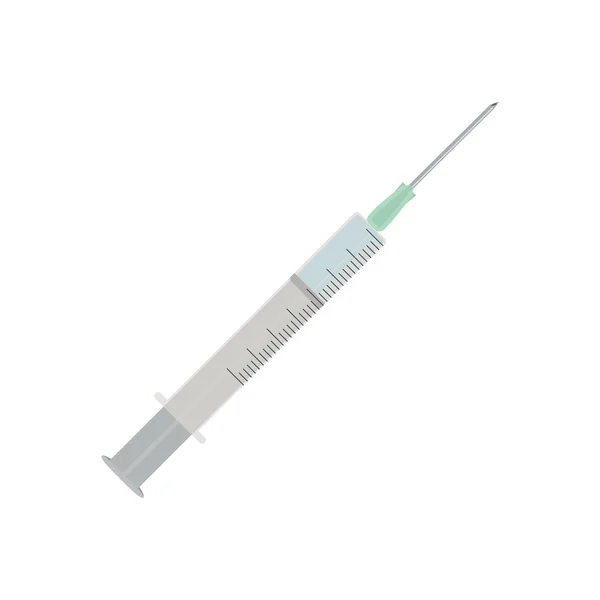 Seringa para injecção com agulha . —  Vetores de Stock