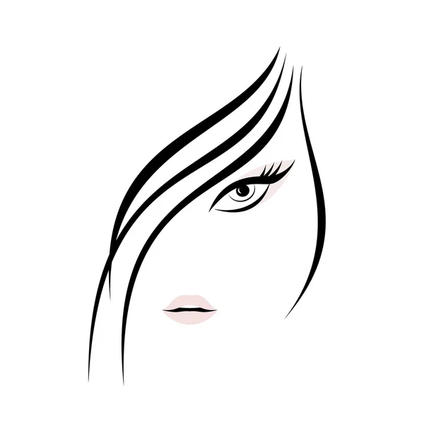 silhueta de rosto jovem — Vetor de Stock © kamonpornpook #31352473