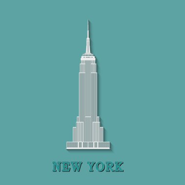 Gökdelen ve New York etiket.