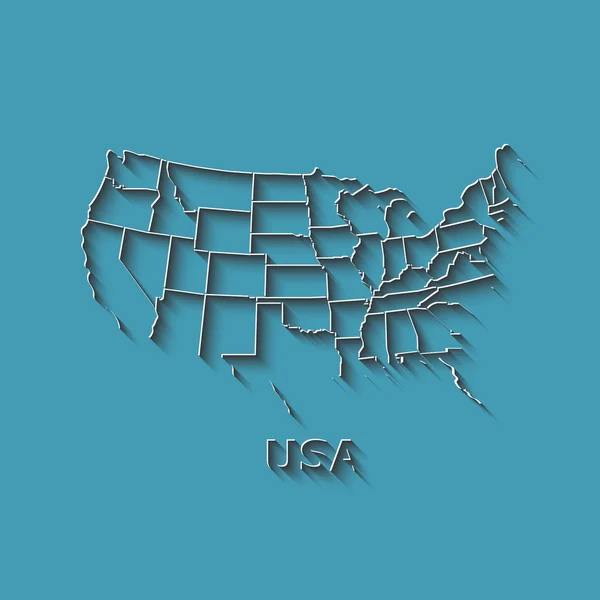 Mapa online de Estados Unidos. — Vector de stock