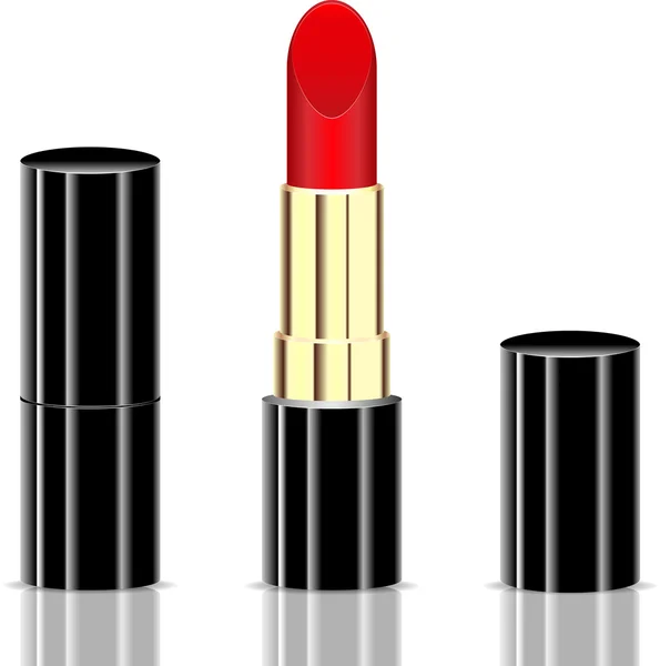 Lápiz labial negro — Vector de stock