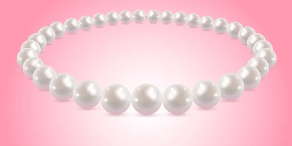 Collana di perle . — Vettoriale Stock