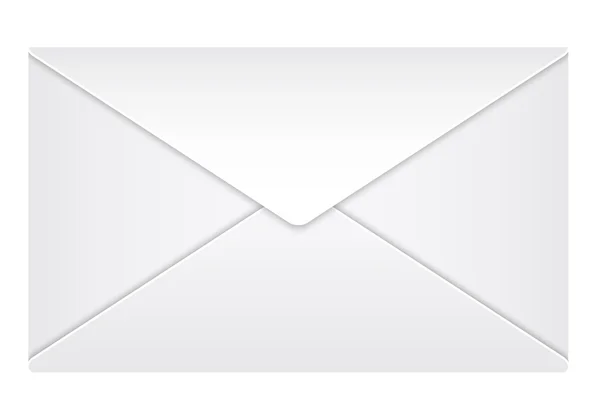 Enveloppe fermée sur fond blanc . — Image vectorielle