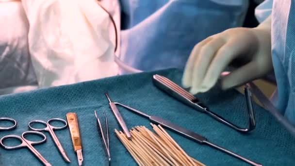 Операционная Клинике — стоковое видео