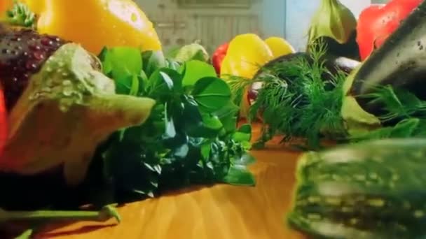 Kuchnia Wysokiej Klasy Rzemieślników Warzywa — Wideo stockowe