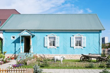 Orenburg. Ulusal köyü. Tatar'ın evi-Müzesi