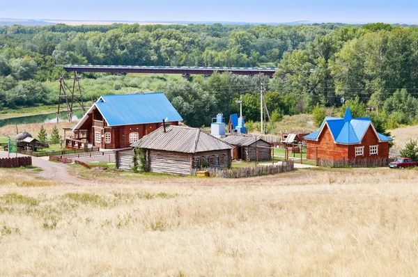 Camping "Red Mountain" village Saraktash — Stock Photo, Image