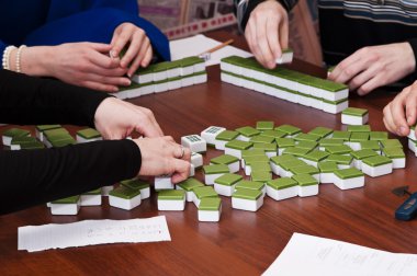 Japon yönetim kurulu oyun Mahjong
