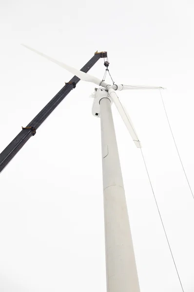 Installation of a wind turbine — Stock Photo, Image