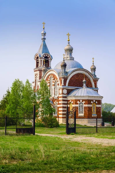 Vesnice Andreevka Okres Saraktašský Orenbursko Rusko Květen 2021 Archandělský Kostel — Stock fotografie